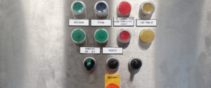Industrial Bin Washer buttons
